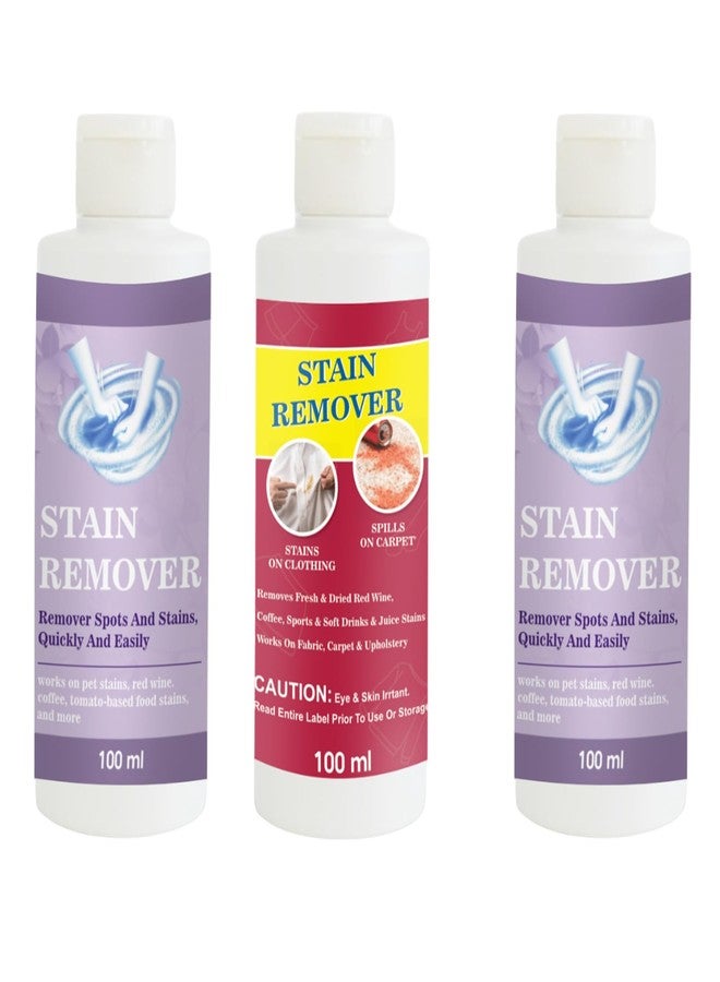 TOOVUS Stain Remover Combo Pack of Purple, Red and Purple Stain Remover | Multi-Surface Cleaning Solution for Clothes, Fabrics, Upholstery (100 g Each) - Image 1